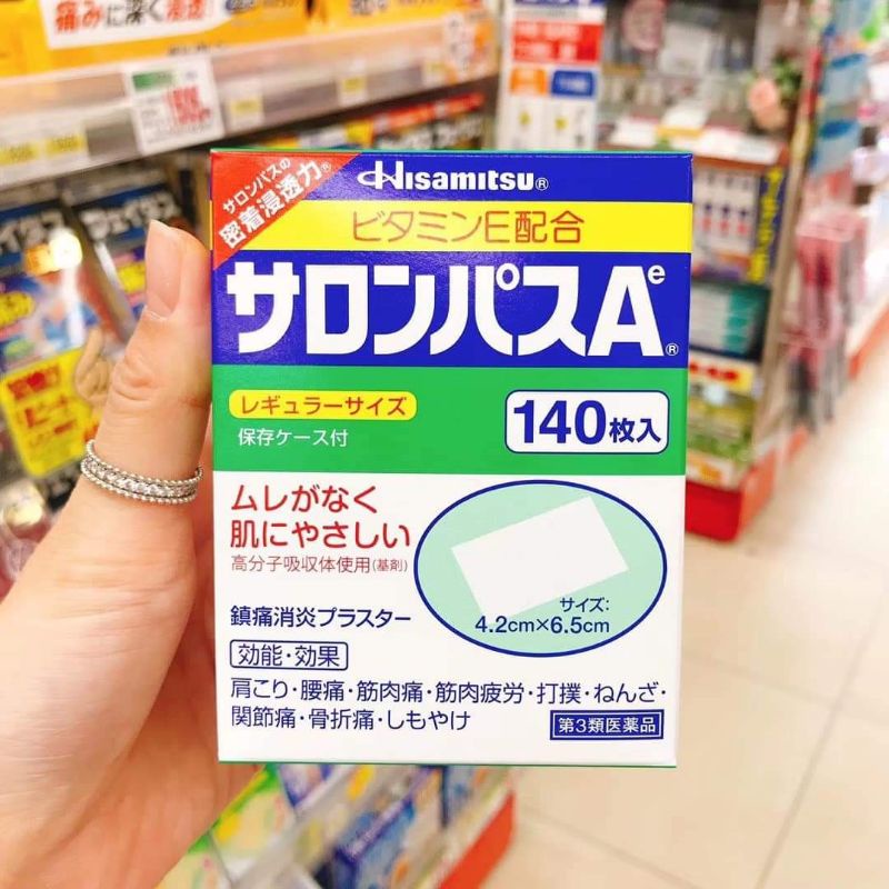 Miếng Cao Dán Salonpas Hộp 140m Nhật Bản