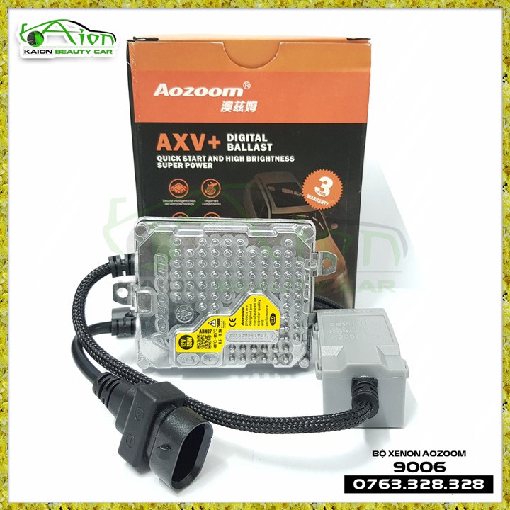 Bộ Xenon Aozoom 9006 - bóng đèn tăng sáng  gồm 2 Ballast  và 2 bóng 9006 - Công nghệ Đức - Chính hãng