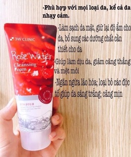 Sữa rửa mặt 3W Clinic Cleansing Foam