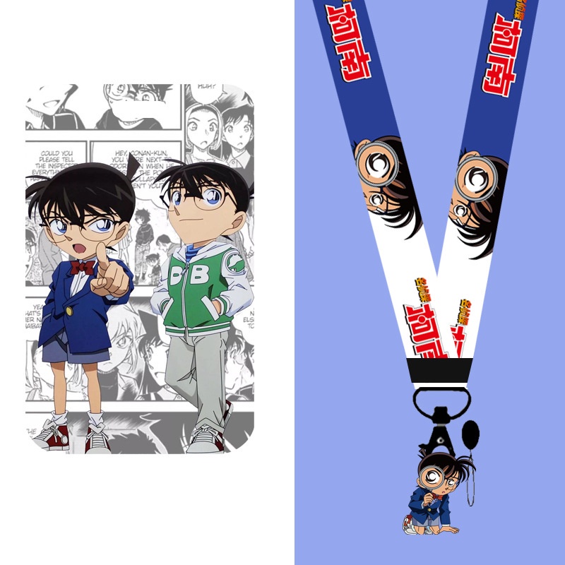 Dây Đeo Thẻ In Hình Thám Tử Conan Nhật Bản Lanyard