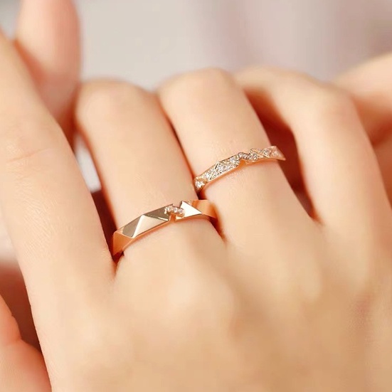 Nhẫn Đôi Bạc Dreamsilver, Nhẫn Cặp Marry Me Chỉnh Được Size ND027