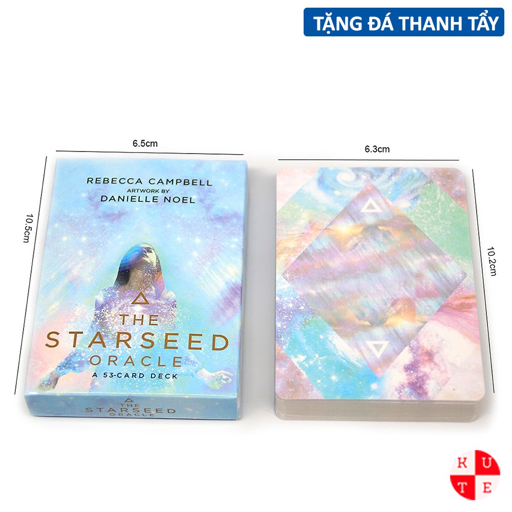 Bài Oracle StarSeed Oracle 53 Lá Bài Tặng File Tiếng Anh Và Đá Thanh Tẩy Bộ Bài Thiết Kế Đẹp C89