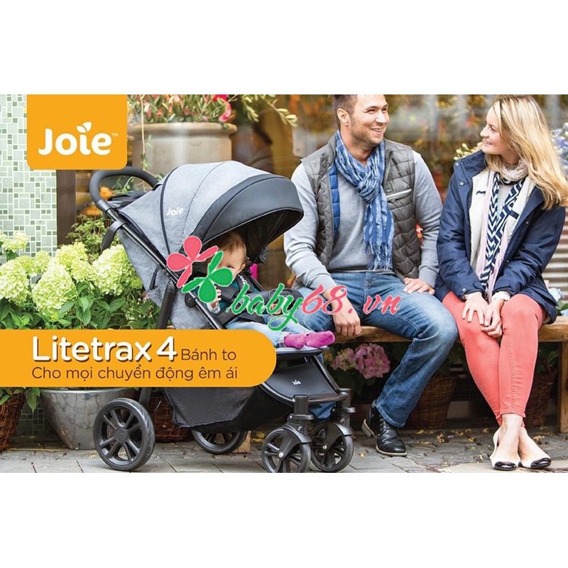 Xe đẩy gấp gọn cao cấp Joie Litetrax 4 Chromium