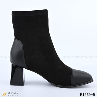 E1569-5 Boot da pha da lộn mũi vuông gót tráng vuông 5p