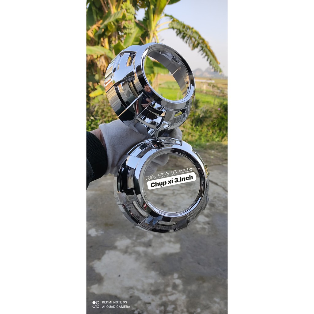 Chụp Xi gắn Vòng Thiên Thần cho Bi cầu bi led 3.0 oto xe máy