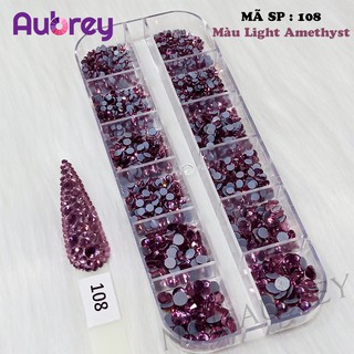 [Mã SP 108] Đá Nail Chân Lưới Mặt Cắt Đá Màu Light Amethyst