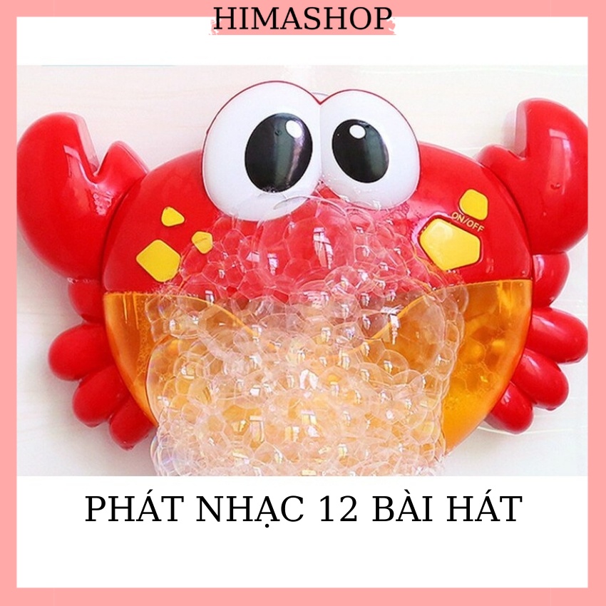 Đồ Chơi Nhà Tắm, Phòng Tắm Cho Bé Cua Tạo Bọt Phát Nhạc Thổi Bong Bóng HIMASHOP H031