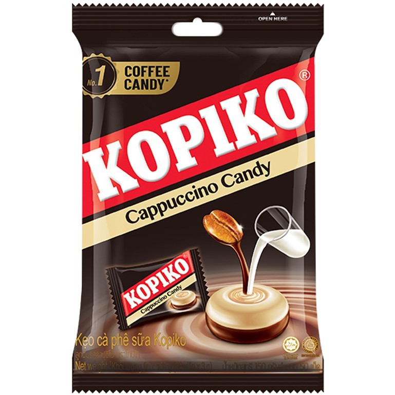Kẹo cà phê kopiko hai vị Cappuccino/ Caffee 150g (50 viên)