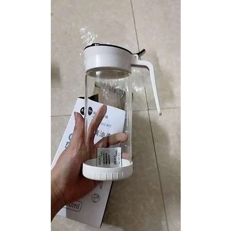 Bình Đựng Dầu Ăn, Nước Mắm, Gia Vị Thủy Tinh 650 ML