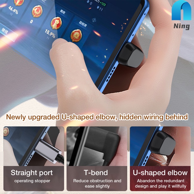 Đầu Chuyển Đổi Ning type-C Male Sang C Female Usb4.0/2.0 Tốc Độ Cao