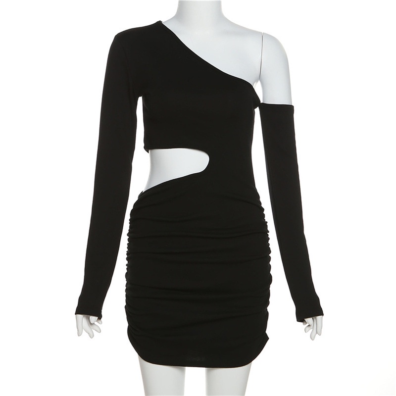 DUNEA Đầm tay dài hở vai thời trang quyến rũ cho nữ