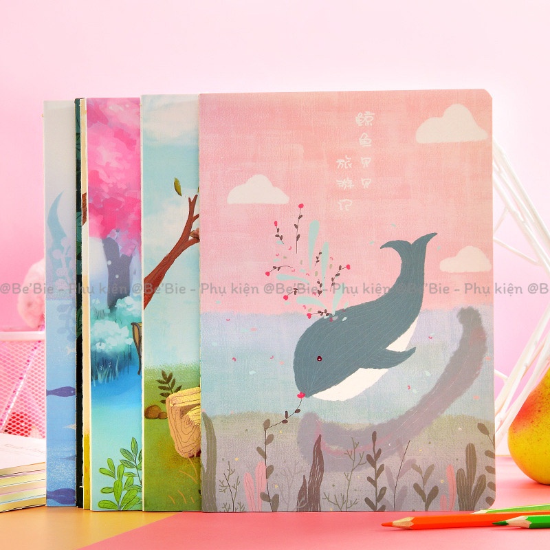 Vở, sổ B5 học sinh hình cute BeBie - BP357