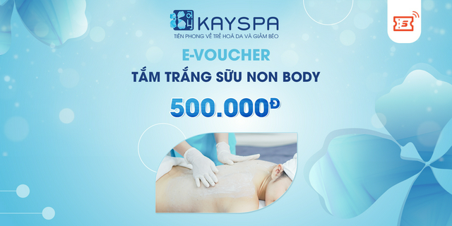 Tắm trắng sữa non body tại kay spa