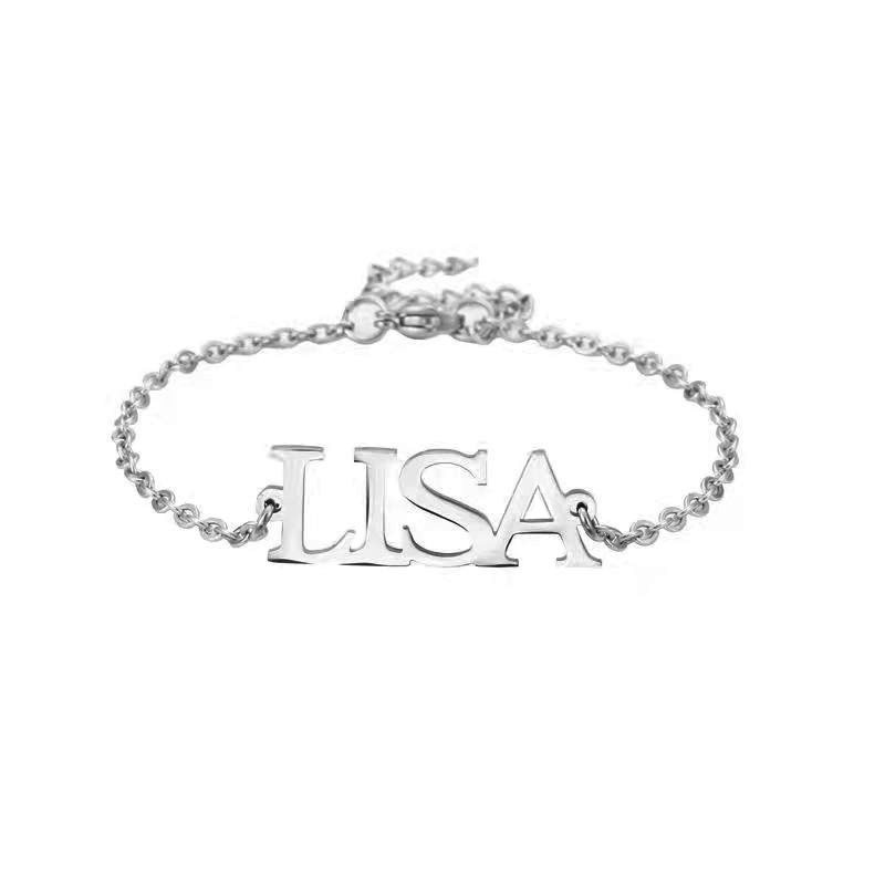 Vòng Tay Thép Titan In Tên Nhóm Nhạc BLACKPINK Jisoo Jennie Rose LISA Cho Cặp Đôi