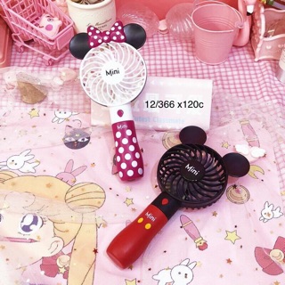 QUẠT CẦM TAY MINI HÌNH KITTY, DORAEMON DỄ THƯƠNG
