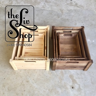 Thùng gỗ thông Size 3