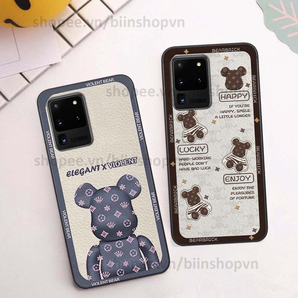 Ốp Samsung S20 Ultra hình gấu bear brick đẹp độc lạ, thời trang, cá tính