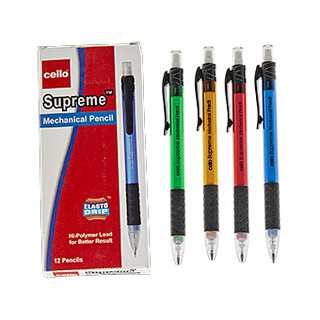 Bút chì bấm, viết chì ngòi Cello Supreme ngòi 0.7mm