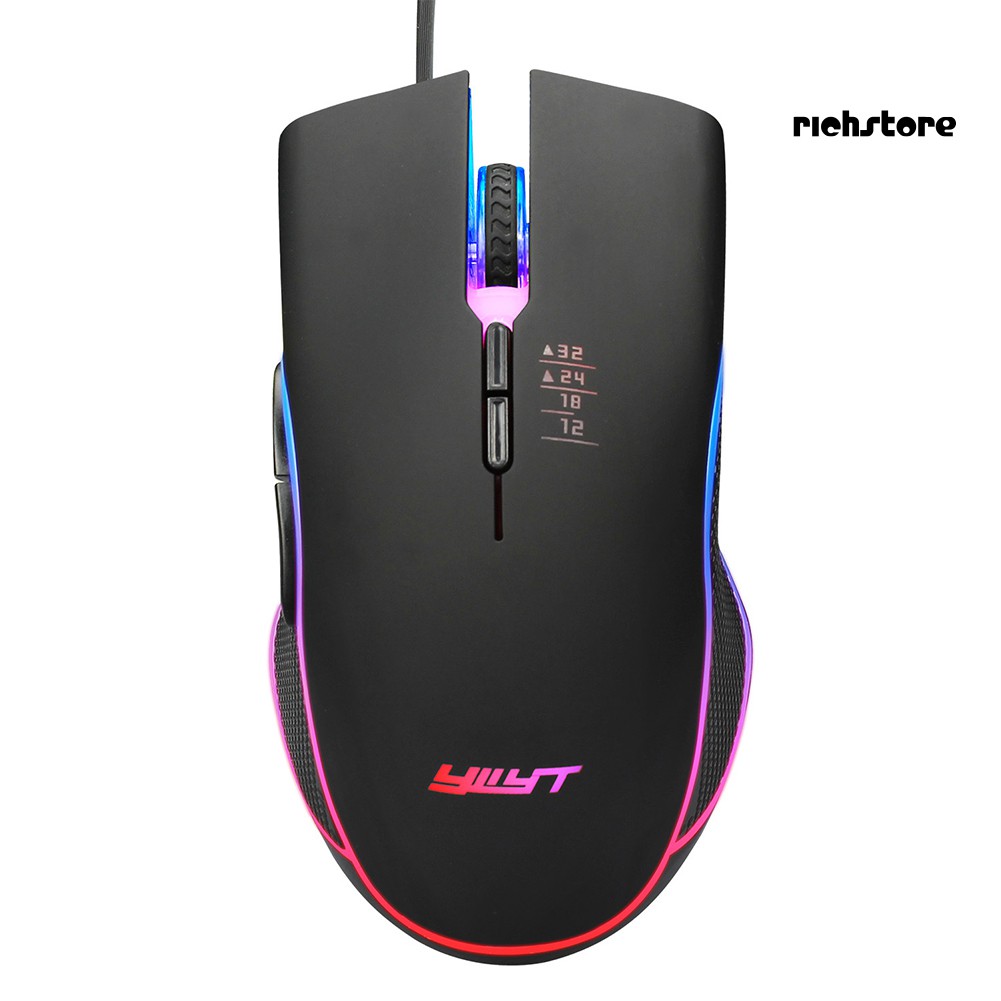 Chuột Chơi Game Có Dây 3200dpi Có Đèn Led Nhiều Màu
