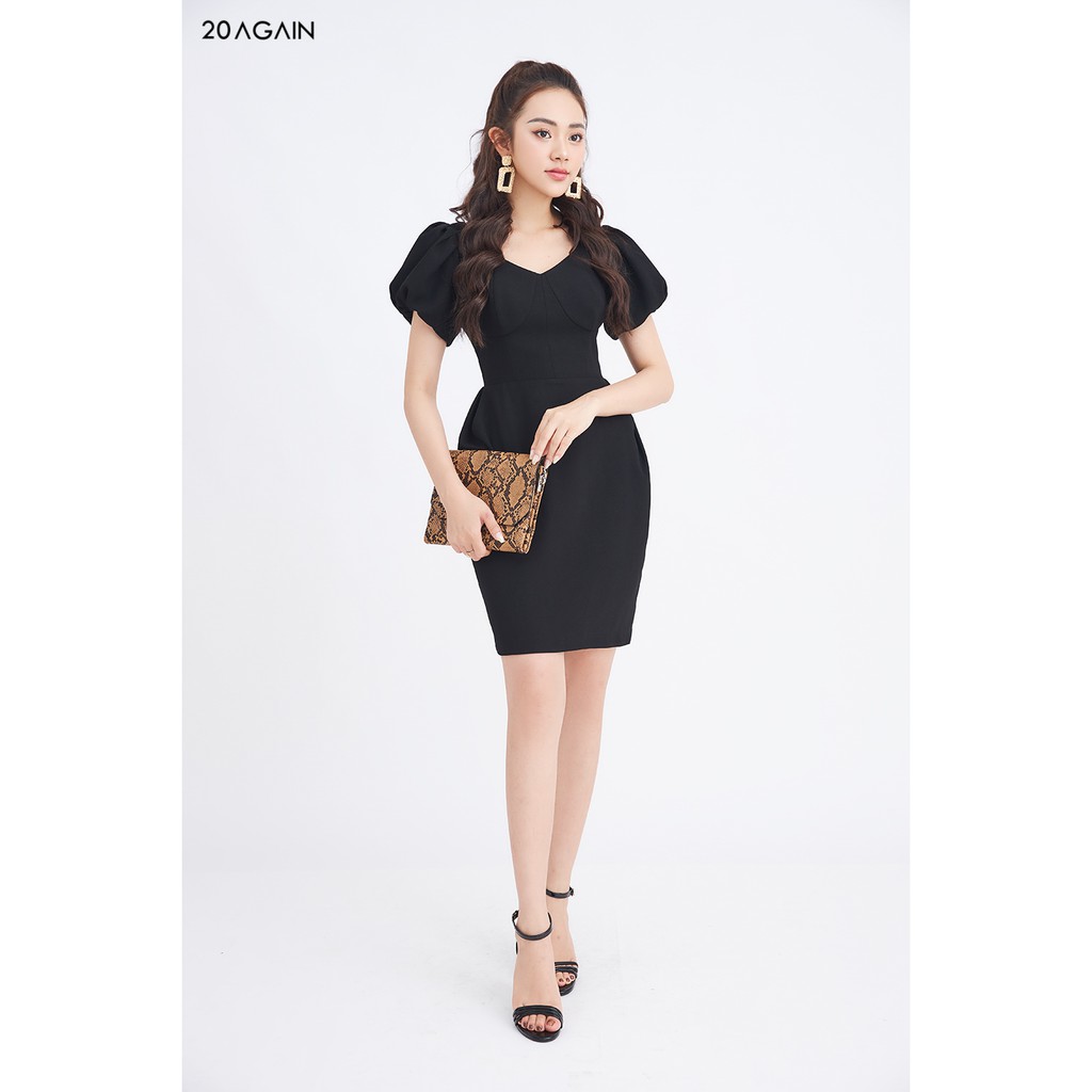 Đầm tay bồng dáng ôm 20AGAIN DOA1696 | BigBuy360 - bigbuy360.vn
