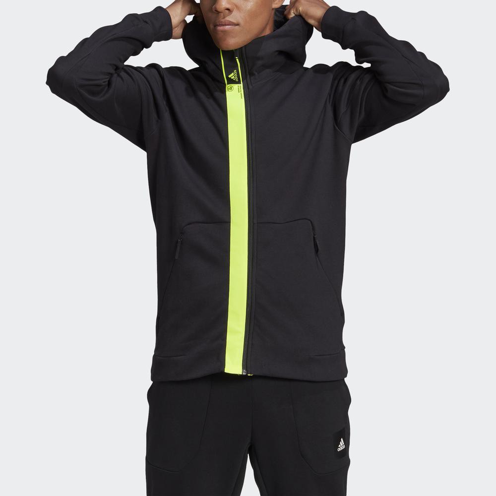 Áo Hoodie adidas Nam Adidas Innovation Chuyển Động Full-Zip Màu Đen GK5893 | BigBuy360 - bigbuy360.vn