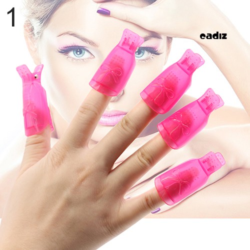 [Hàng mới về] Bộ 10 Kẹp Ủ Tháo Móng Tay Gel Tiện Dụng