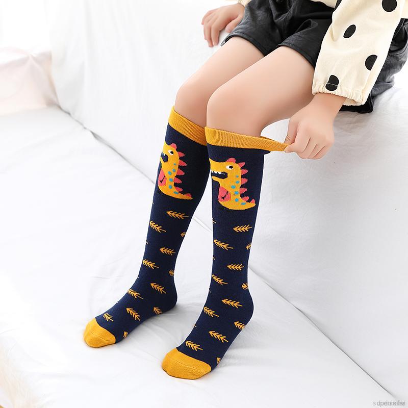 Vớ cotton họa tiết khủng long xinh xắn đáng yêu cho bé gái