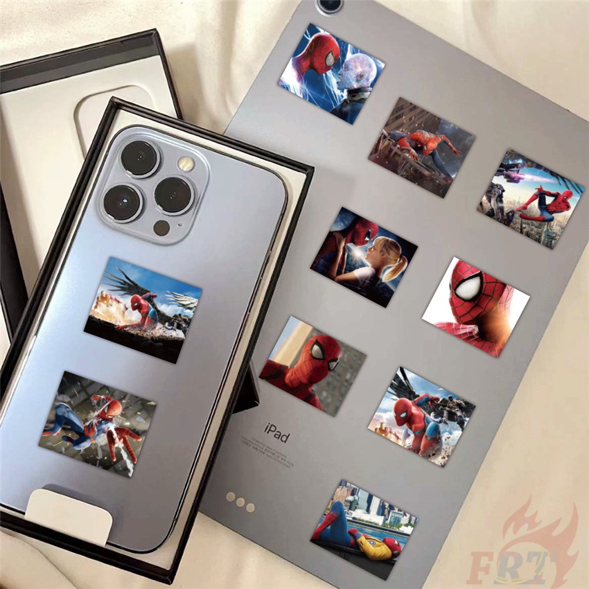 52 Cái / Bộ ☆ Áp Phích Dán Hình Người Nhện Mini Độc Đáo ☆ Miếng Dán Đề Can Chống Thấm Nước Thời Trang Tự Làm