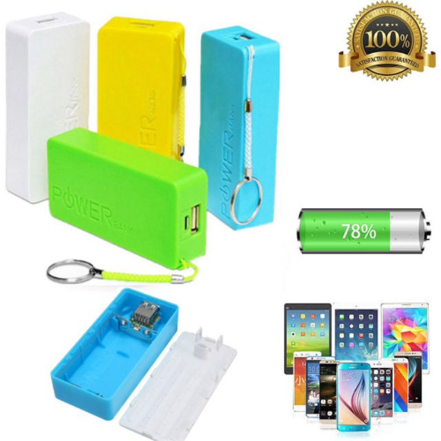 Box Sạc dự phòng 2 pin (đã bao gồm bin 18650) dung lượng Cao 6800 mah