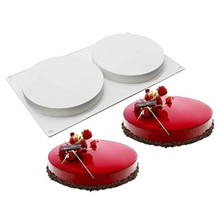  Khuôn Tròn 2 Ngăn Làm Bánh Mousse Bánh Mousse Bánh Mousse Kiểu Pháp 