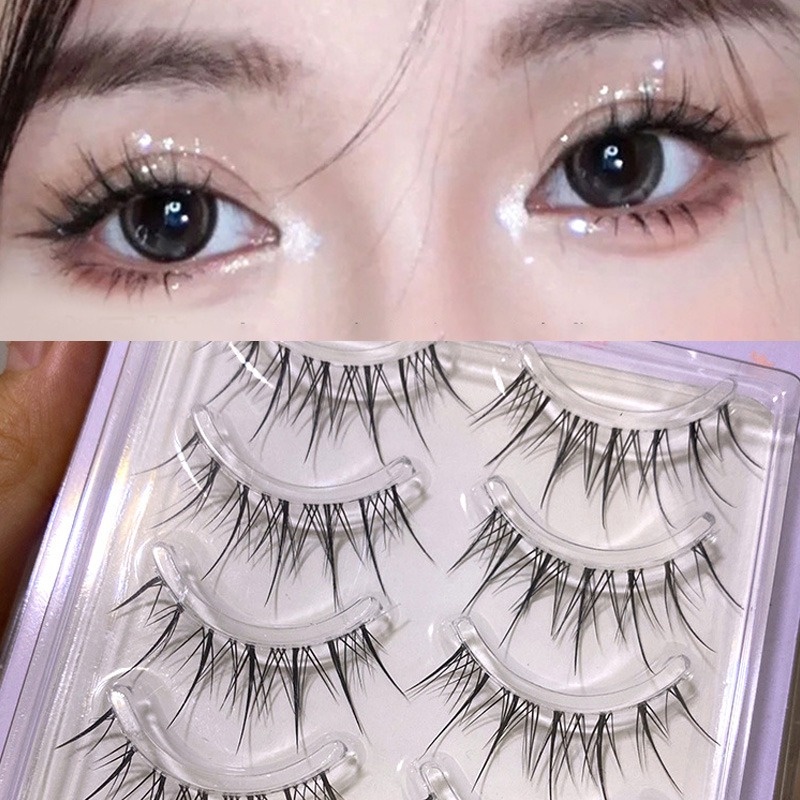 Set 5 Cặp Lông Mi Giả Mỏng Trong Suốt Tự Nhiên