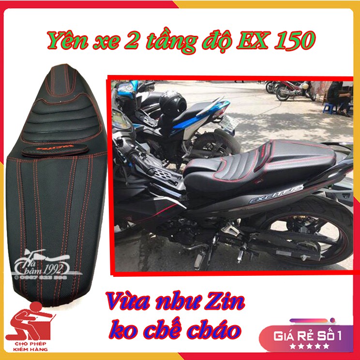 Độ Yên Xe 2 Tầng Exciter 150 𝐋𝐚̆́𝐩 𝐍𝐡𝐮̛ 𝐙𝐢𝐧 Màu Đen Nhám