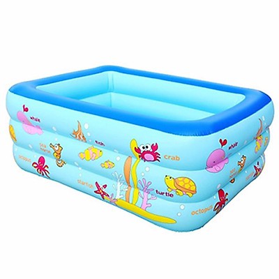 Bể Bơi Phao 3 Tầng Hàng Đẹp , chất dày dặn đủ size 1m2 1m3 1m5 1m8 2m1 kèm Miếng Vá và Keo Vá Cho Bé và Gia đình