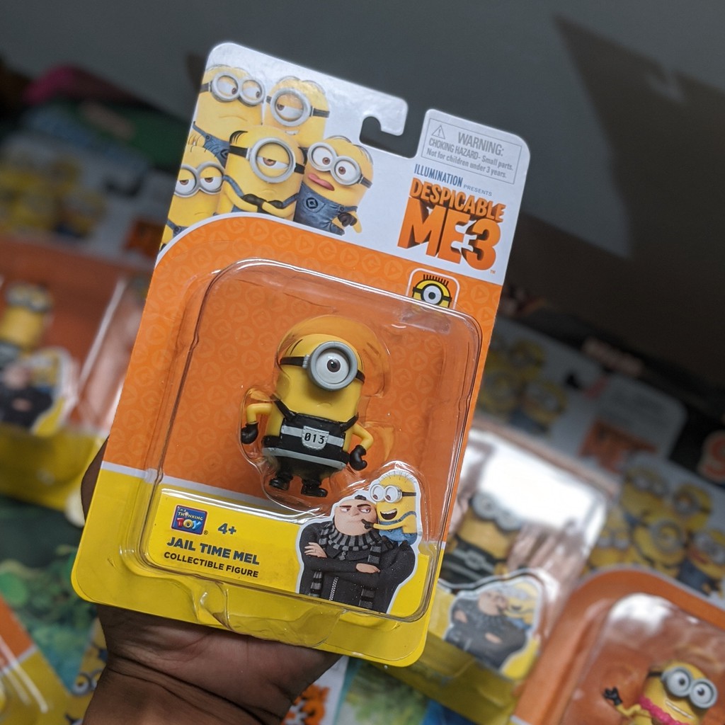 Combo 3 Đồ chơi Minion Bất Kỳ Đồ chơi Bộ Sưu Tập Minions Despicable Me 3 ( Kẻ Cắp Mặt Trăng 3) Nhựa An Toàn Hàng Nhập Mỹ