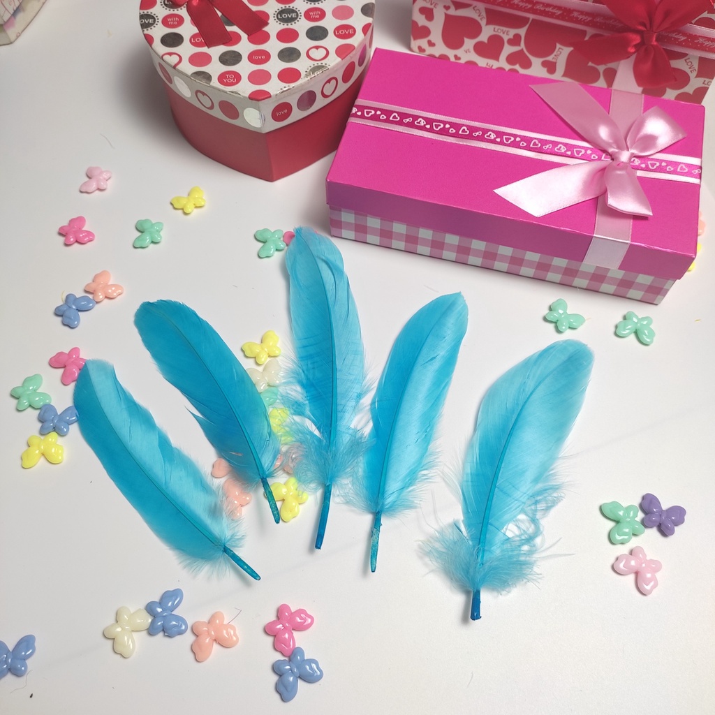 [Hàng đẹp, mới 100%] Lông vũ to 15-20cm nhiều màu, Pinky Shop phụ kiện dreamcatcher, mã LV04