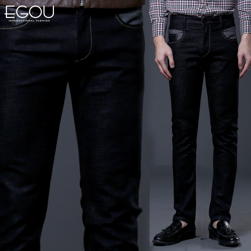 Quần dài công sở nam Egou G1060N9 vải caro mịn quần Jean thời trang