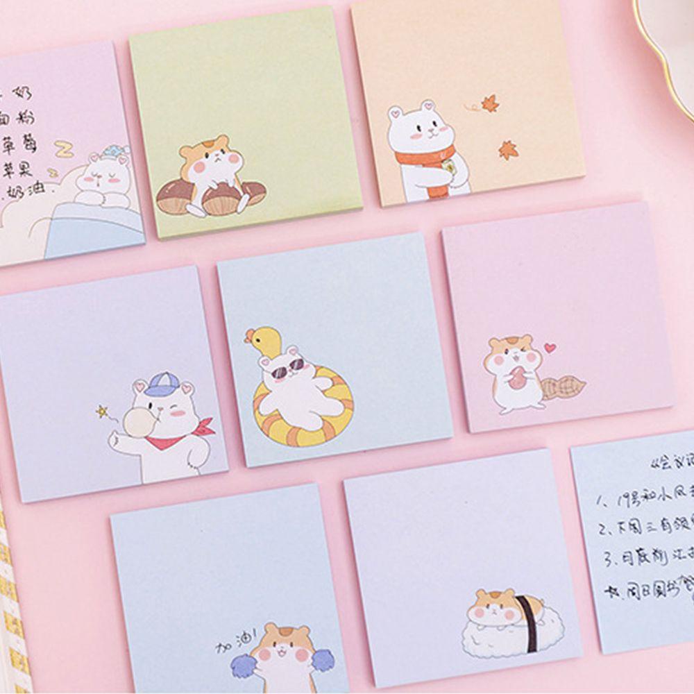 Giấy Dán Ghi Chú Hình Chuột Hamster Hoạt Hình Đáng Yêu Trang Trí Sổ Tay