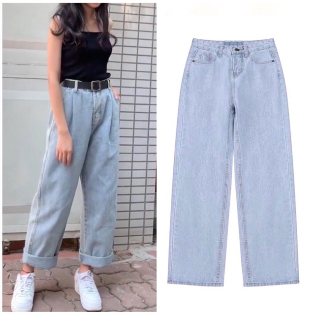 Baggy Ống Rộng Jeans Dáng Dài | WebRaoVat - webraovat.net.vn