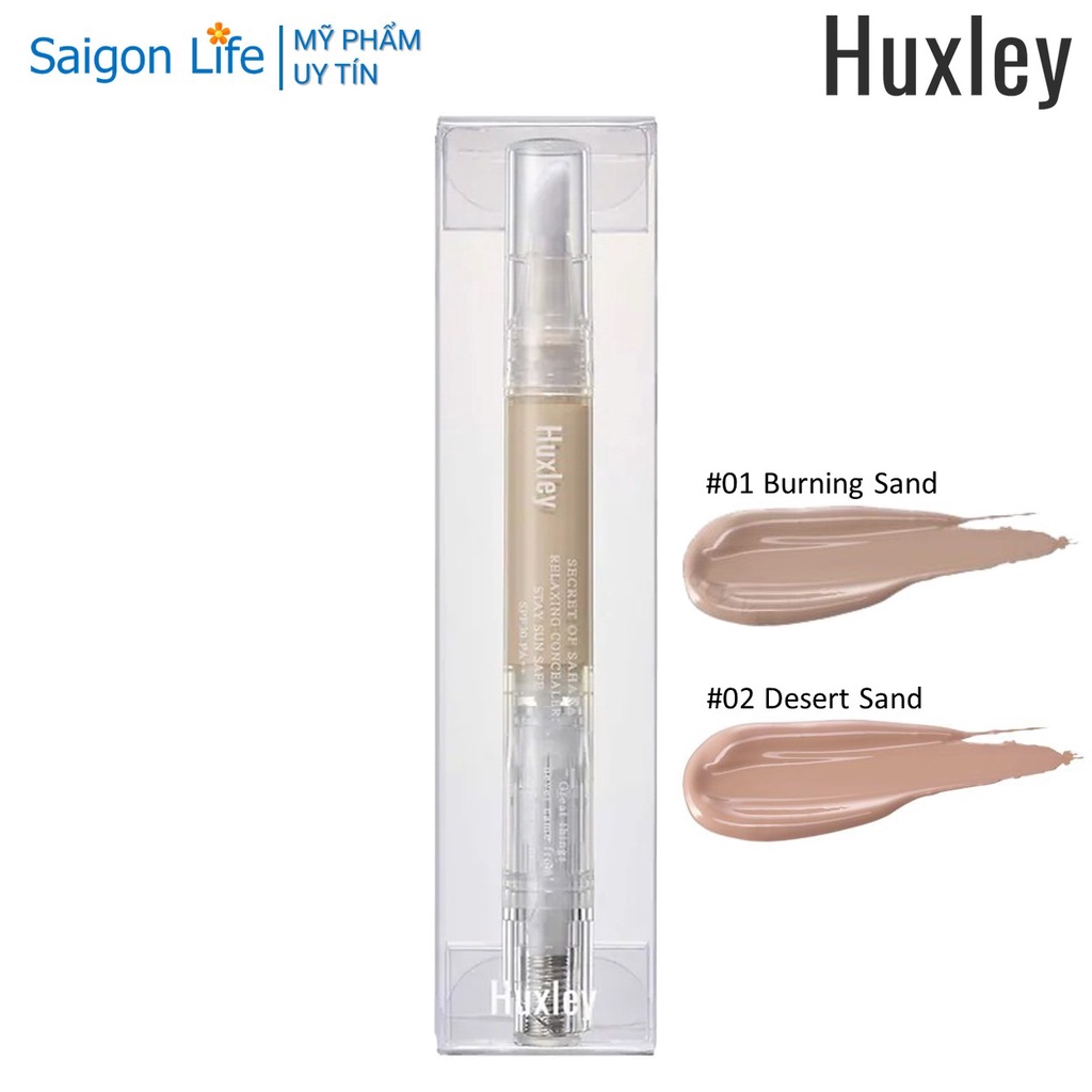 Bút Che Khuyết Điểm Huxley Relaxing Concealer Stay Sun Safe SPF30 Pa++ 2.5ml