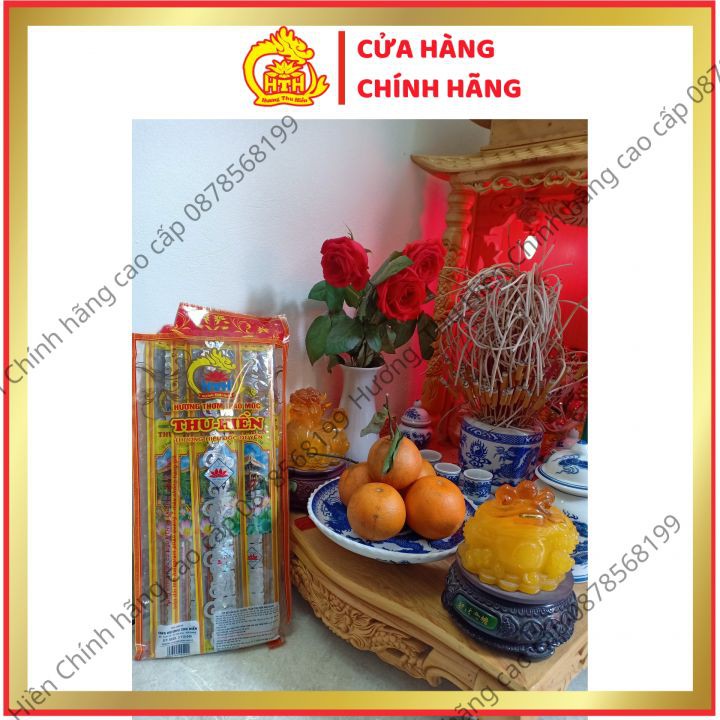 Nhang Thảo Mộc Thu Hiền, Hương Thơm Thảo Mộc Thu Hiền Cao Cấp Tàn Trắng Dài 38cm