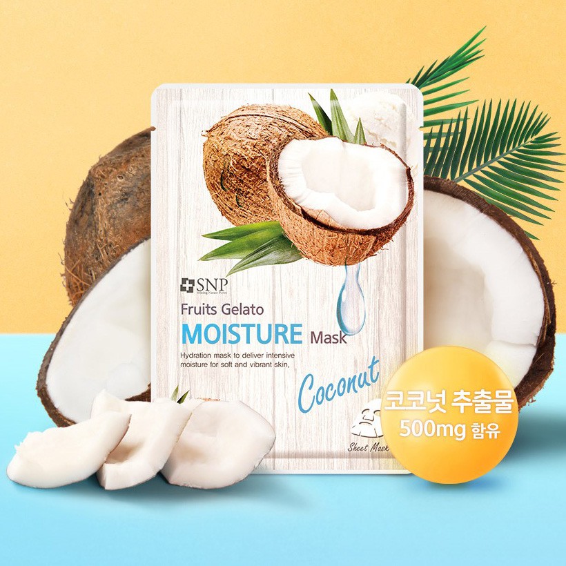 Mặt Nạ Dưỡng Tinh Chất Dừa Xay Đông Lạnh SNP Furits Gelato Moisture Mask 25ml- 0514248