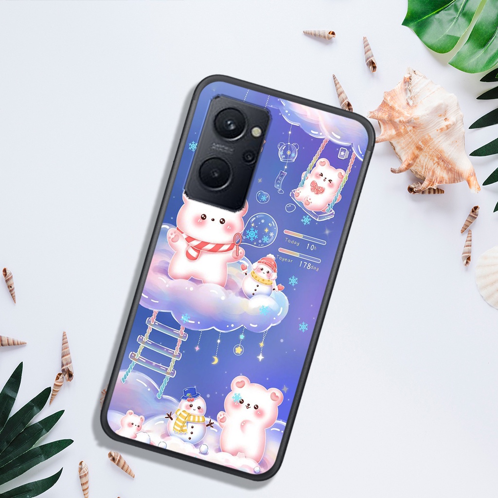 ỐP LƯNG OPPO RENO 8 4G - RENO 8 5G - RENO 8Z,  IN HÌNH GẤU NÂU CHOCOLATE ĐÁNG YÊU.