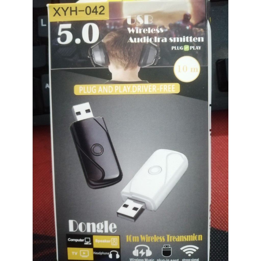 USB Bluetooth 5.0 Dongle XYH-042 Bổ Sung Kết Nối Bluetooth Cho Máy Tính Laptop