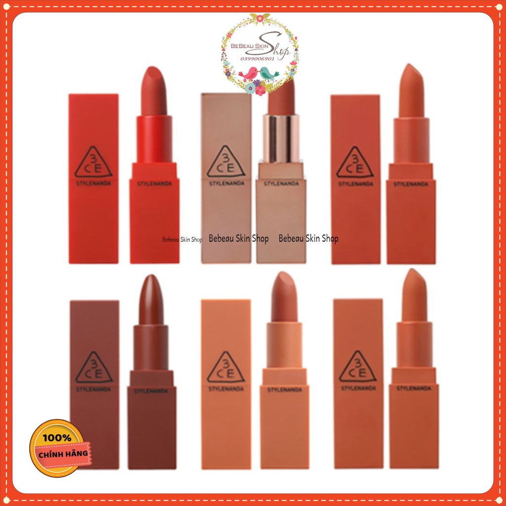 Son Thỏi Mịn Lì 3CE Lip Color_Matte 3.5g - 3CE Mood Recipe