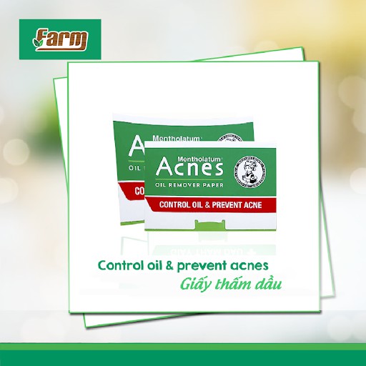 Giấy thấm dầu Acnes Oil Remover Paper (100 tờ) - Kiểm soát dầu, ngừa mụn