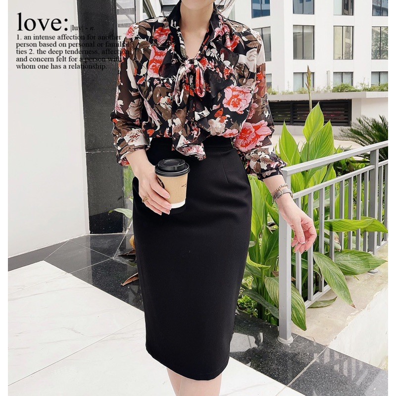 Áo kiểu thời trang công sở có BIGSIZE dễ phối chân váy hoặc quần G96 - GEM Fashion