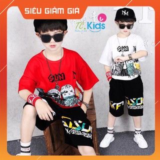 [NGẦU QUÁ 15-65kg] Bộ Cotton Quảng Châu Cao Cấp bé trai size đại - SHOP BỐN MÙA