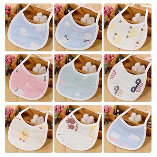 Munchun123: Yếm xô cotton sơ sinh buộc dây, đồ dùng cho bé sơ sinh