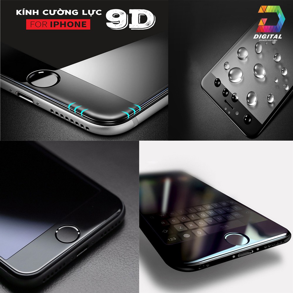 Kính cường lực 9D full màn hình iPhone cao cấp 9D, đã có iPhone 11 mới
