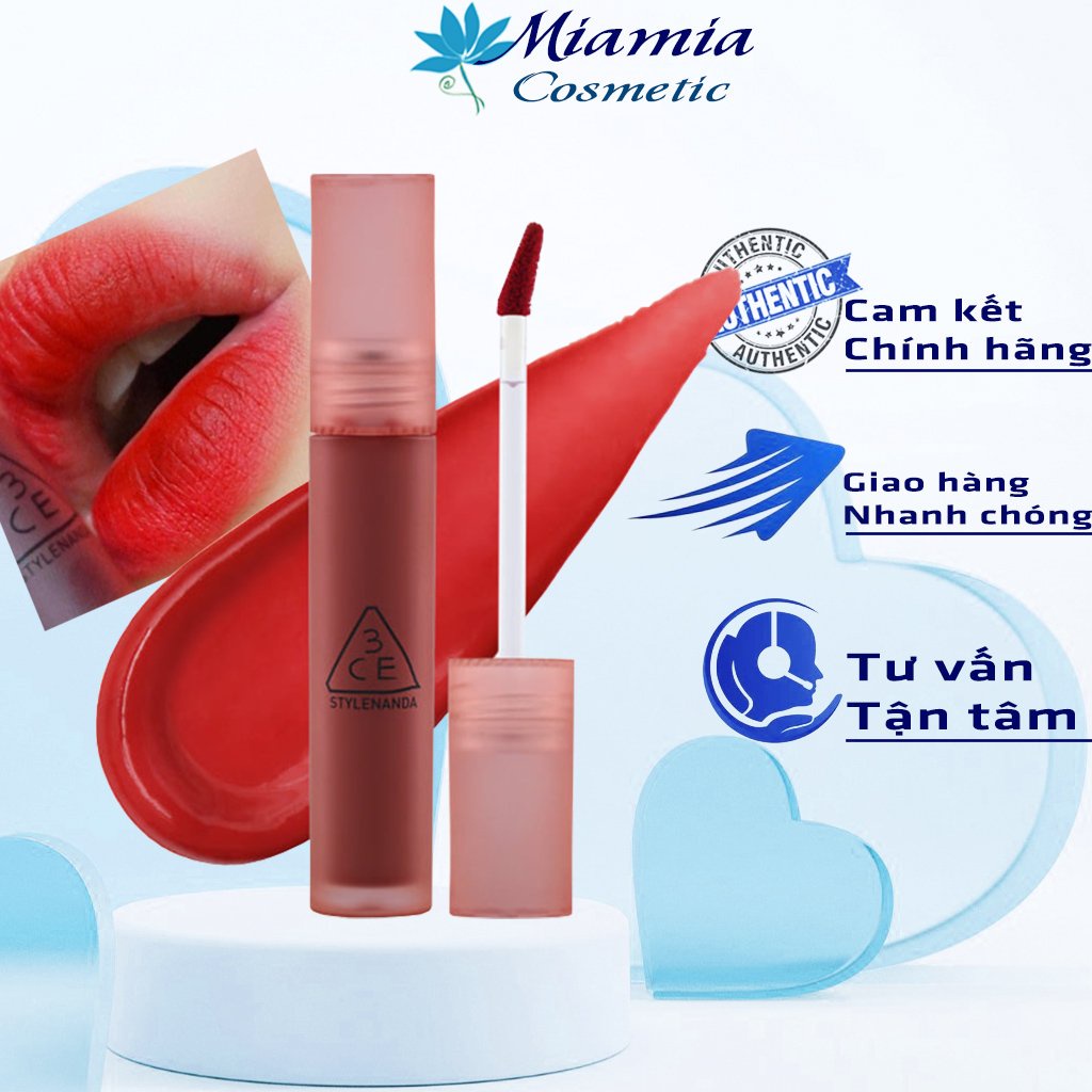 Son 3CE Blur Water Tint Play Off – Màu Đỏ Cổ Điển Phù Hợp Mọi Tông Da [CHÍNH HÃNG]